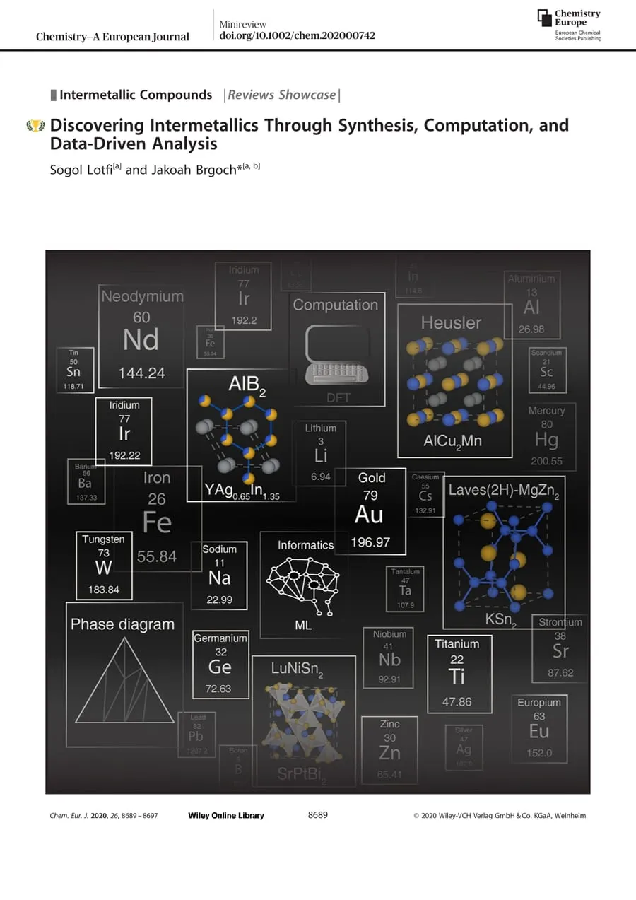 Cover of Chem. Eur. J. 2020