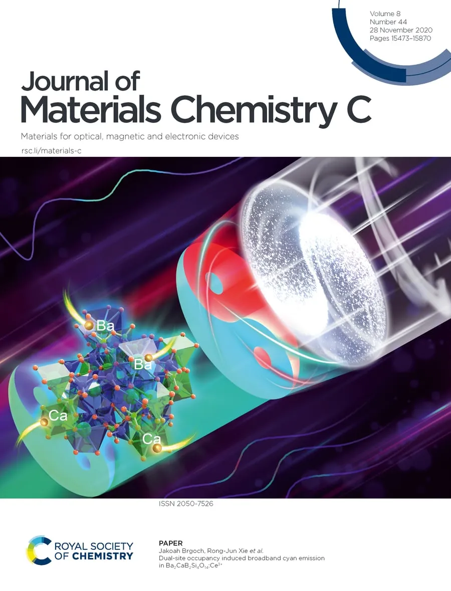 Cover of J. Mater. Chem. C 2020