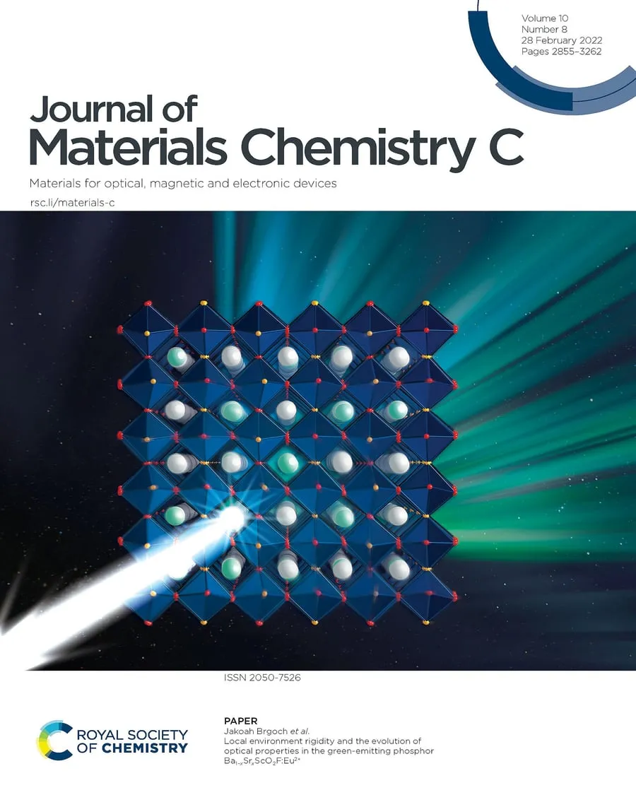 Cover of J. Mater. Chem. C 2022